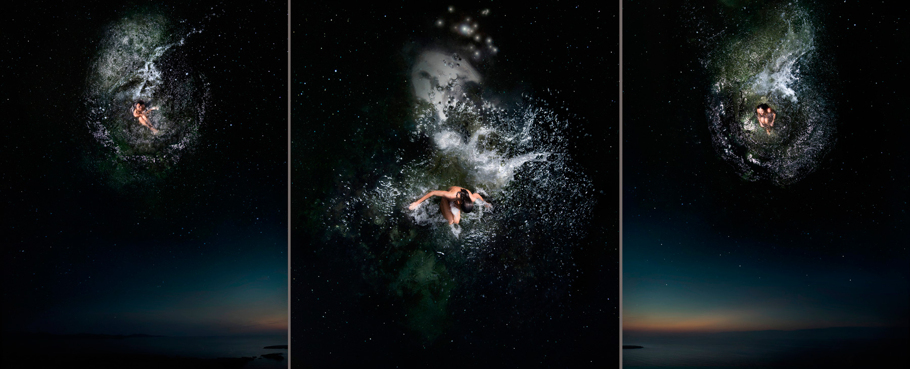 EUFONÍA de la Constelación de TAURO. Fotografía digital nocturna y acuática. Configuración y retoque digitales